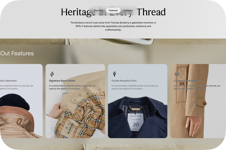Heritage Thread — Brand landing page
